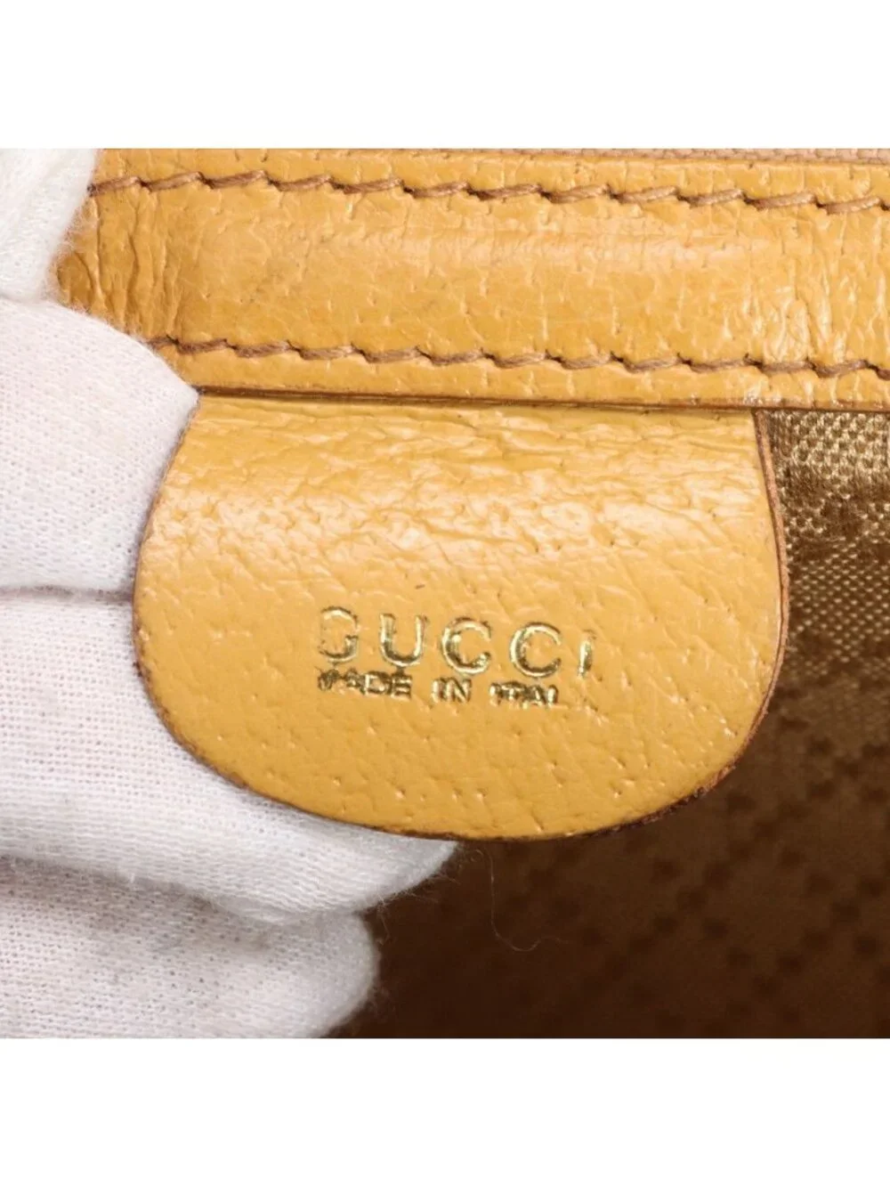 Gucci Leather 2-Way Boston Bag Crossbody Business Travel Tote Shoulder Messenger - Picture 10 of 11